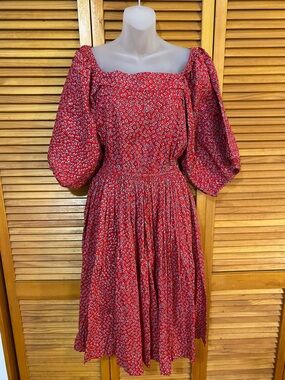Vintage Stanley Sherman: 100% cotton dress